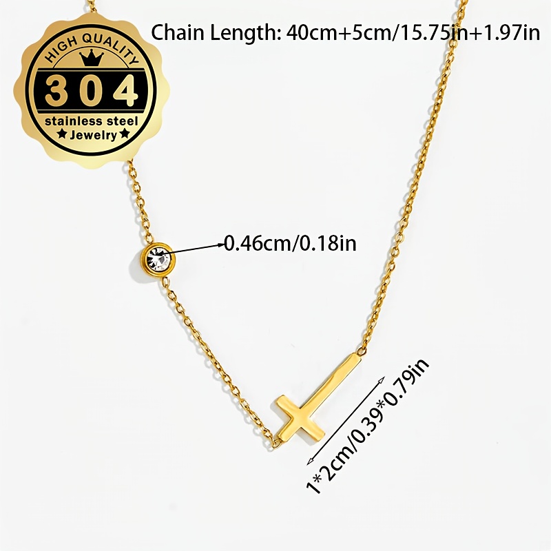 Women's Hypoallergenic Cross Pendant Necklace